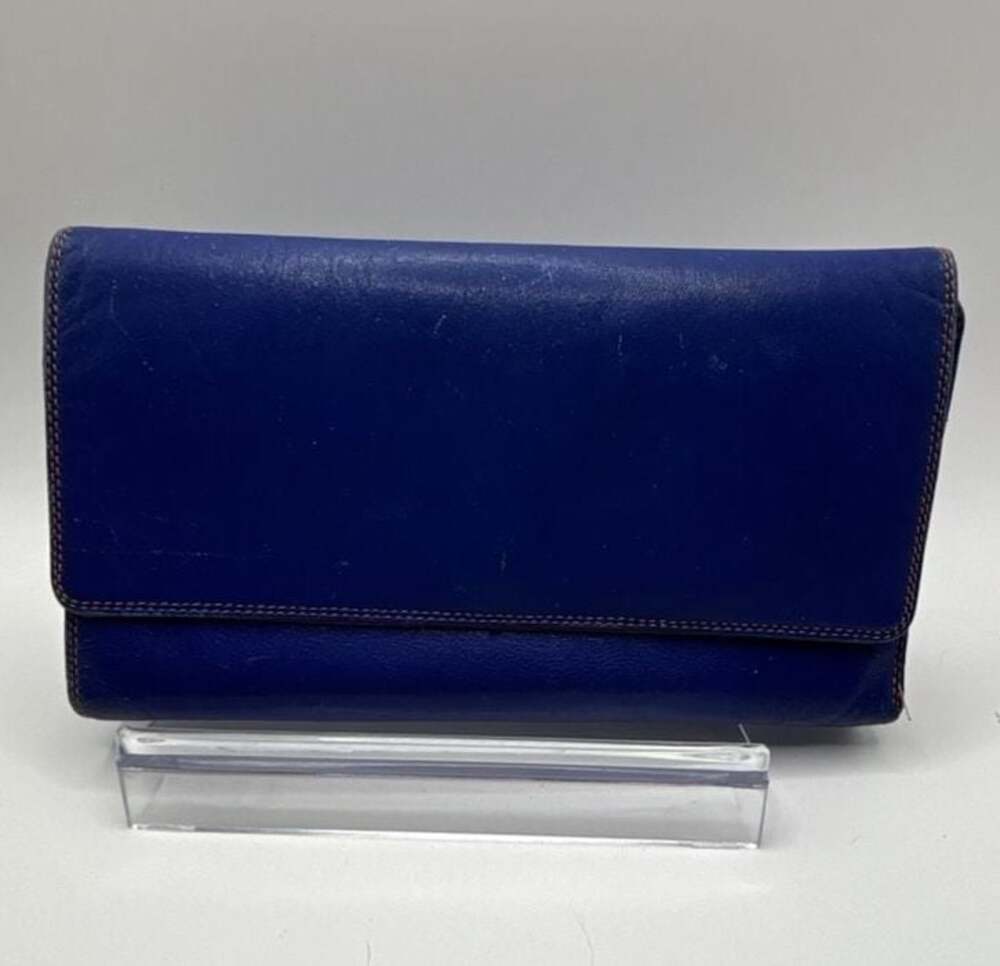Mywalit Multi-Color Leather Trifold Wallet